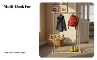 children's Clothes Tree Kid-Safe Design Self-Supportingstanding child's Coat Rack Easy Assembly Stable Base for Bedroom