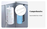 Under-Cabinet Paper Towel Rack Hanging Design Kitchen Roll Dispenser for Renters