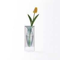 Double Layer Glass Vase, Nordic Style Geometric Ornament