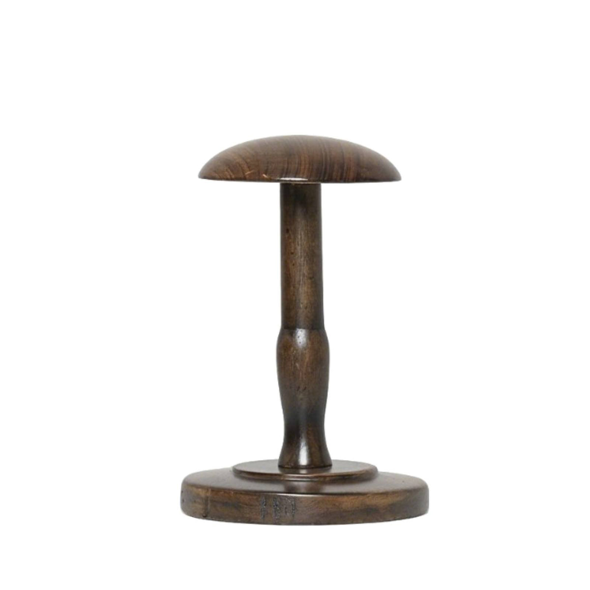 Multi-Purpose Tabletop Hat Stand Solid Wood Wooden Mannequin Head Maintains Shape Countertop Cap Display Stable Base for Retailers, Boutique, Dressing Room, Closet