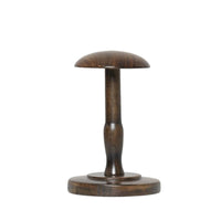 Multi-Purpose Tabletop Hat Stand Solid Wood Wooden Mannequin Head Maintains Shape Countertop Cap Display Stable Base for Retailers, Boutique, Dressing Room, Closet