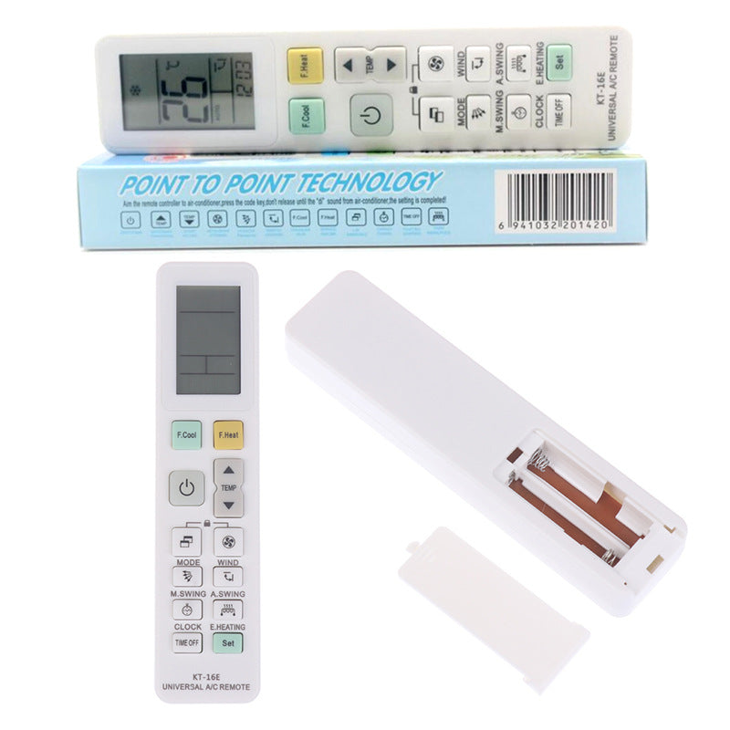 Universal Remote Control for Air Conditioner KT-16E AC Digital LCD