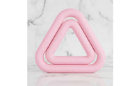 Silicone Iron Dumbbell Smooth Surface Triangular Dumbbell Rounded Corners Exercise Equipment for Pilates