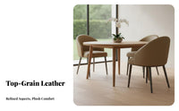 Upholstered Cantilever Chair Light Luxury Aesthetic Seating Furniture Modern Design Soft Upholstery for Homeowners, Home Office