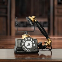 Vintage-Style Decorative Telephone Craft Ornament