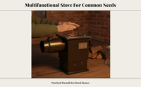 Portable camping coal stove