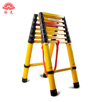 Fiberglass Insulated Telescopic Ladder for Electrical Work