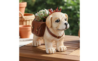 Labrador Dog Planter Decorative Resin Dog Planter Gift Suggestion for Home Decoration for Living Room