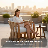 4 Pieces 4-Piece Woven Sofa Collection Weather-Resistant Outdoor Furniture Deep Seating Sturdy Construction for Terrace, Balcony