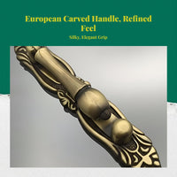 Antique Bronze Drawer Pull, European Design Cabinet Handle, Sturdy Zinc Alloy, Decorative Furniture Hardware, closet, Cupboard, Closet