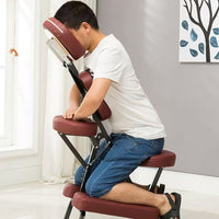 Foldable Tattoo Chair with Massage and Reclining Features for Commercial Use