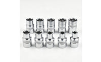10 Pieces Metric Sockets Chrome Vanadium Hardware Long-Lasting for Mechanics