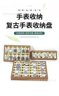 Watch Storage Tray Display Stand for Watches, Bracelets, Jewelry, Counter Display