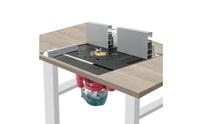 4 Pieces Router Lift with Insert Plate Precision Router Table Insert Plate Kit Adjustable Trimmer Machine Elevating Base for Woodworkers