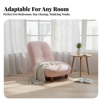 Adjustable Padded Floor Lounger Japanese aesthetic woven mat Seat Foldable for Students