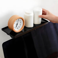 Monitor Top Shelf Raised Edges Desktop Organizer Stand Rigid Plastic