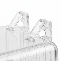 Bird Feeder Bath Combo Hanging, Transparent Acrylic Bird Bath Feeder Station for Small Birds, Parrot - Image 7