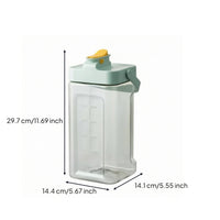Wide-Mouth Drink Dispenser with Tap Transparent Fridge Water Jug with Spout Food-Grade Water Container with Spout Leak-Resistant for Families