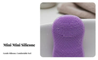 Silicone Face Brush Gentle on Skin Mini Nose Cleaning Brush Massaging Silicone Face Scrubber for Adults, Teenagers, Home Spa, Shower, Washroom