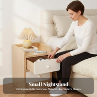 Narrow Bedside Cabinet Space-Saving Nightstand adaptable for Bedroom, residents