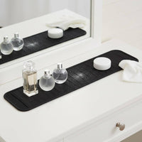 Faucet Splash Mat Long-Strip Behind Faucet Mat Rounded Corners for Desktop