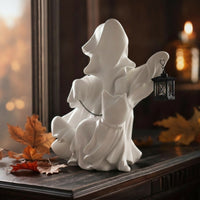 Specter Statue with Lantern Specter Statue Operated Display Piece for Mantel