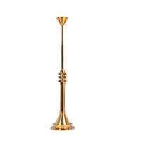 Taper Candle Holder Metal Candlestick with Stepped Base Minimalist Candlestick Holder for Mantel