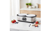 Yogurt Maker with Glass Cups Automatic Yogurt Maker Machine with Glass Jars Adjustable Appliance for Kitchen