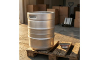 50L Beer Keg Handhold Openings Stainless Steel Keg Silver Drink Storage