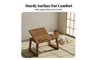 Adjustable Lap Desk Foldable Design Low Table Sturdy Legs for Floor, Living Room