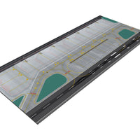 Airport Layout Mat with Landing Strip Realistic Airport Display Base Large Board for Aviation Diorama