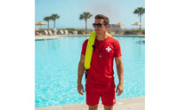 High-Visibility Flotation Collar with D-Collar Padded Water Rescue Collar Heavy-Duty Throwable Rescue Collar Floating for Docks