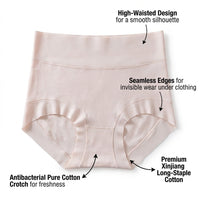 High Waisted Knickers for Women with Premium Comfort, Maternity Underwear with Crotch Lining, Plus Size Breathable with Control Design