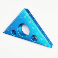Carpenter Square Aluminum Alloy Triangular Ruler Etched for Cabinet Making