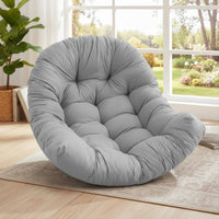 Hanging Oval Chair Cushion Soft and Plush Nest Chair Pad Resistant for Garden