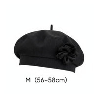 Decor Flower Beret Lightweight Pink Flower Beret Breathable for Outdoor, Women