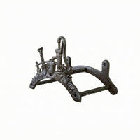 Wall-Mounted Hose Rack Curved Design Yard Decor Heavy Duty for Courtyard