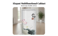 Rotating Shoe Organizer Space-Saving Design Cylindrical Shoe Rack Small Footprint Household Furniture for Apartment Dwellers, Entryway, Balcony