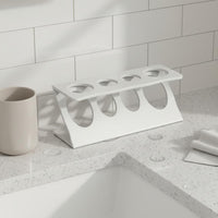 Toothbrush and Toothpaste Stand Multiple-Slot Design Toothbrush Organizer Stand Heavy Duty Washroom Storage Rack for Vanity