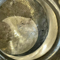土耳其进口手工制作纯铜托盘欧式复古雕花圆形托盘家居装饰铜色