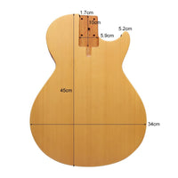 Guitar Body Blank DIY Guitar Body with Upper Fret Clearance Design Standard Size for Luthiers