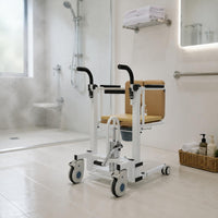 Lifting Nursing Chair Removable Tray Mobility Aid Foldable Footrest for Hospital