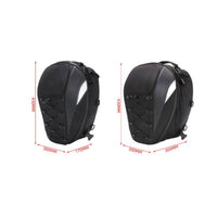 Structured Motorcycle Tail Bag with Reflective Strips Weather-Ready Tail Bag with Reflective Strip Long-Lasting Luggage Portable for Commuters