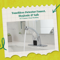 Infrared kitchen faucet with temp control