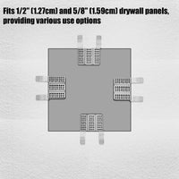 跨境10个干墙紧固件夹子适合1/2"和5/8"面板用于修复损坏的墙壁