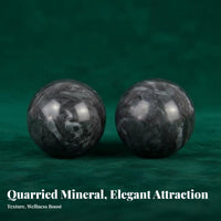 Improves Dexterity Jade Fitness Handball Polished Surface Chinese Health Ball Decorative for Seniors, Elderly, Office