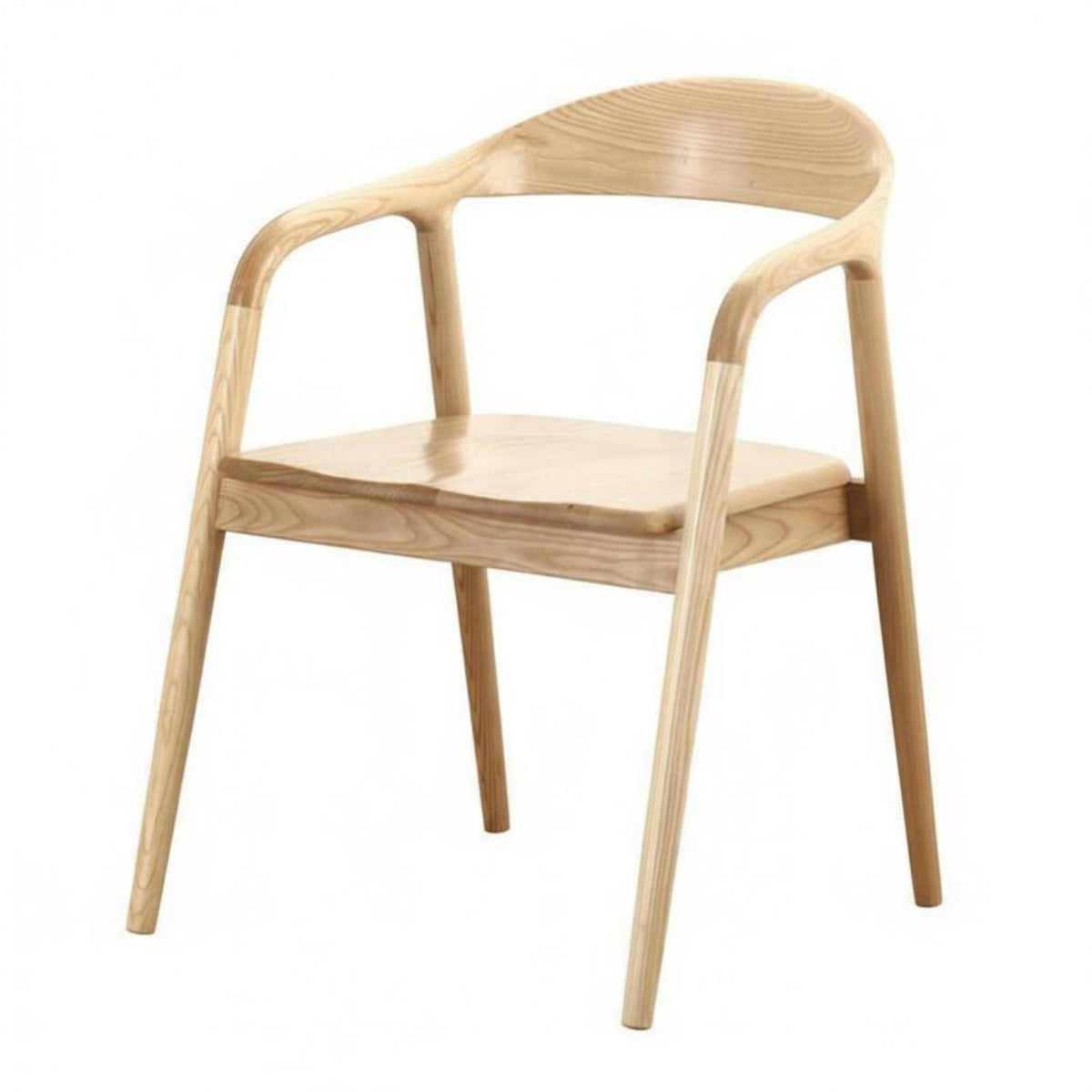 Upholstered Side Chair Modern Design Seating Furniture Minimalist Aesthetic Curved Backrest for Interior Designers