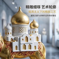 Creative Resin Castle Building Figurine, Southeast Asian Style Home Decor