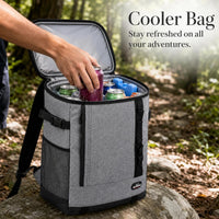 Portable Insulated Cooler Backpack for Outdoor Picnics and Food Storage