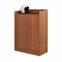 Entryway Footwear Storage Unit Large Capacity Standing Shoe Rack with Doors Space Saving Cabinet Wooden Organizer Adjustable Shelves Suitable for Homeowners Families Foyer Hallway